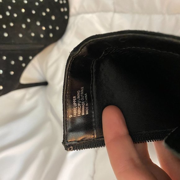 Express Rhinestone Booties Size 9 - Picture 3 of 4